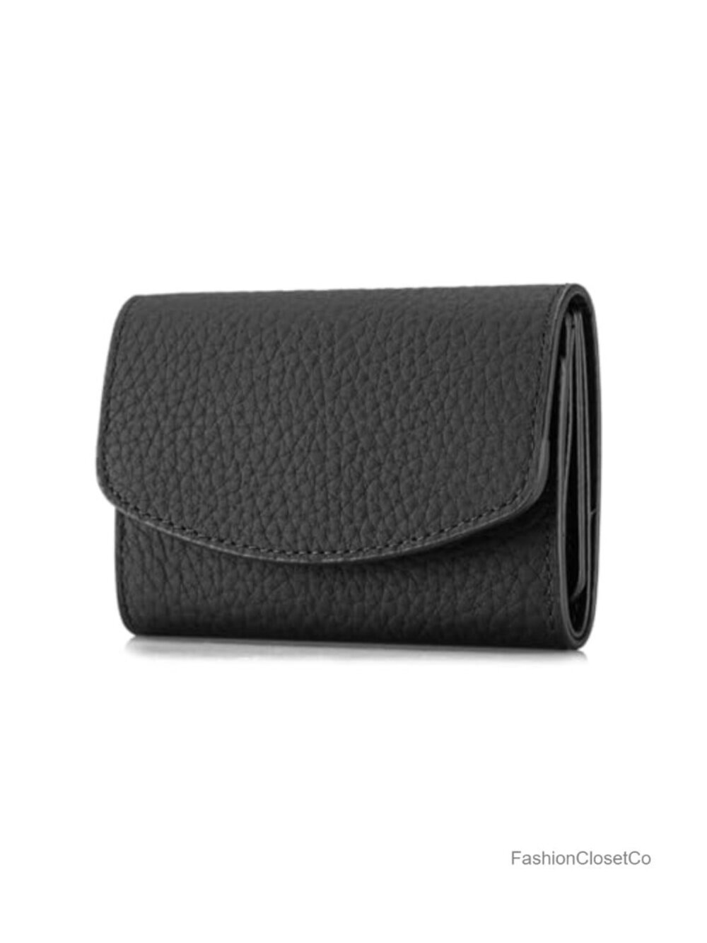 Minimalist RFID Soft Leather Trifold Wallet with Card Slots and Coin Pocket